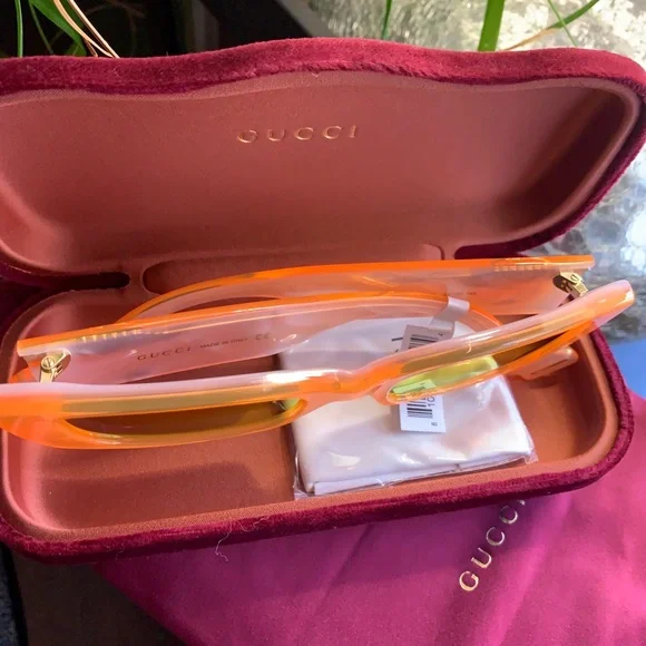 SOLD ⛔️Authentic GUCCI 52m Rect UNISEX Acetate sunglasses - Picture 8 of 11